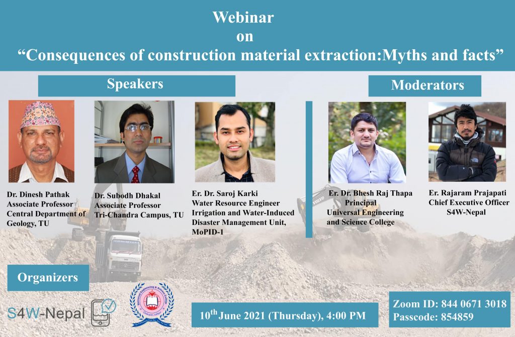 “Consequences of construction material extraction: Myths and facts”