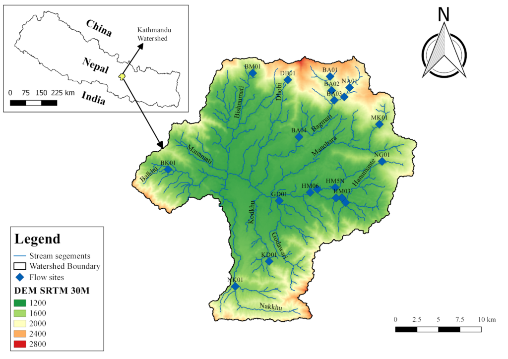 the spatial and temporal variation of streamflow
