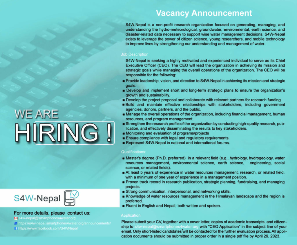 s4w-Nepal Vacancy CEO